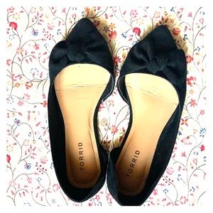 Torrid faux suede D’Orsay flats